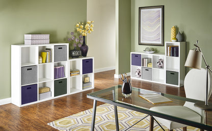 ClosetMaid 6 Cube Storage Shelf Organizer Bookshelf with Back Panel, Easy Assembly, Wood, White