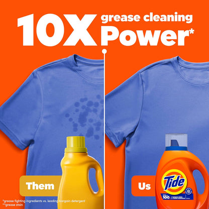 Tide Liquid Laundry Detergent, Original, 64 loads, 84 fl oz, HE Compatible (Packaging May Vary)