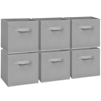 STORAGEIDEAS 11 Inch Fabric Storage Cubes, Sturdy Foldable Storage Bins, Heavy Duty Cube Organizer