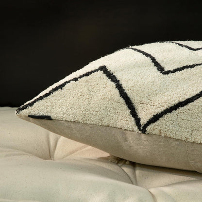 Tufted Boho Pillow Covers 18X18 Inch Throw Pillow Covers Decorative Cushion Cover Exquisitely Crafted with Hand-Finished Tuft Farmhouse Pillow Case for Couch Sofa Bed Living Room Bedroom