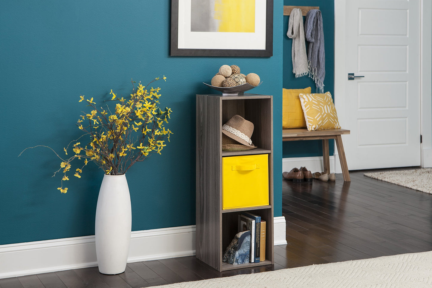 ClosetMaid Cubeicals 3 Cube Storage Shelf Organizer Bookshelf - Vertical/Horizontal, Easy Assembly