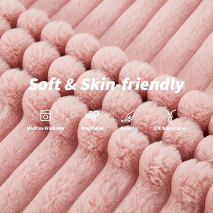 Hobestluk 3 in 1 Bean Bag Chair Giant Bean Bag Chairs Convertible Bean Bag Floor Cushion with Machine Washable Cover, Beanbag Chairs for Adult (Pink)