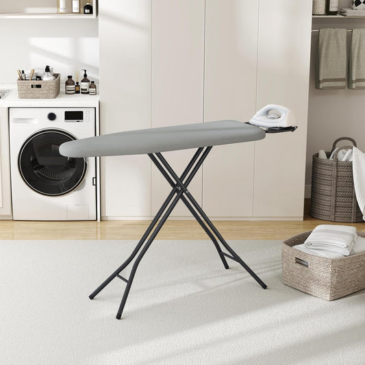Yaheetech Foldable Ironing Board, Heavy Duty Iron Board with 9 Adjustable Heights, 4 Layer Cover