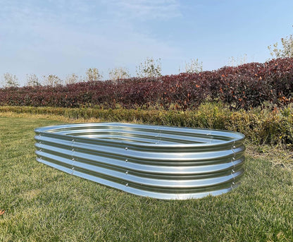 9' x 3' Metal Oval Raised Garden Bed Planter (2 PK)