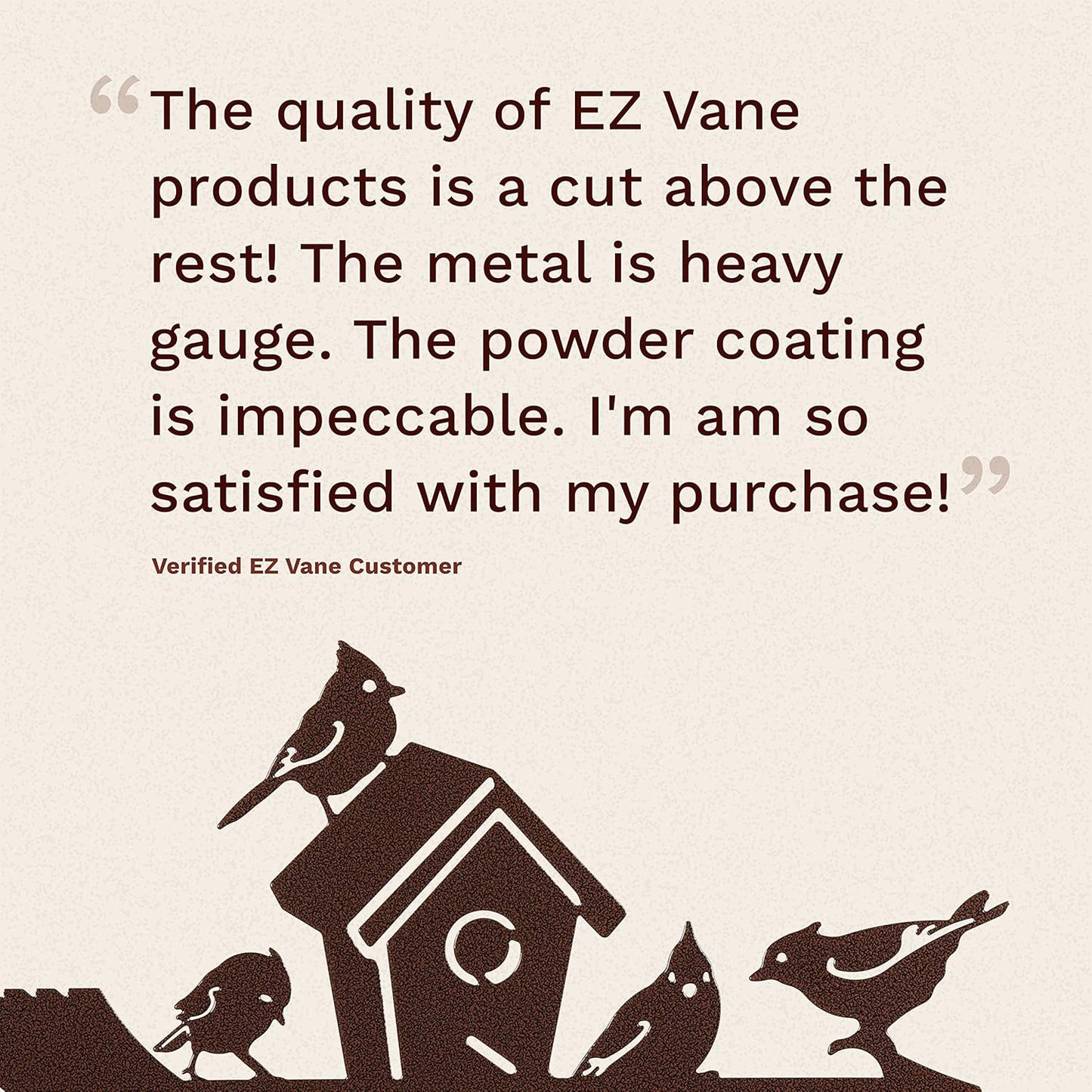 EZ Vane Birdhouse Weathervane — Deck Mount, Wind Cups, Antique Copper Finish, Steel with Durable Triple Powder Coating, Handcrafted in USA