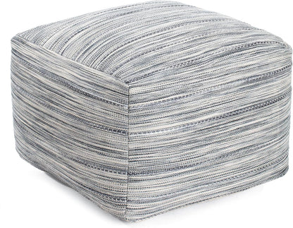 Anji Mountain 22"x22"x16" Handmade & Handcrafted Ottoman Pouf Comfortable Pouf Ottoman Foot Rest & Home Décor Accent for Living Room, Bedroom, Nursery, Kids Room, Patio