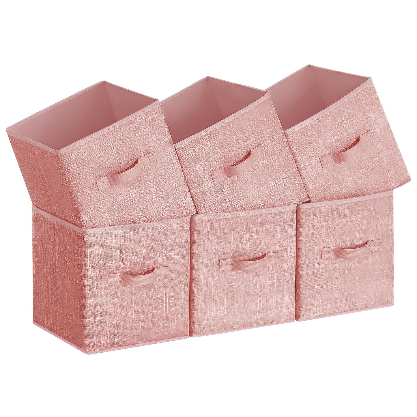SONGMICS Storage Cubes, Set of 6, 13-Inch Foldable Closet Organizers