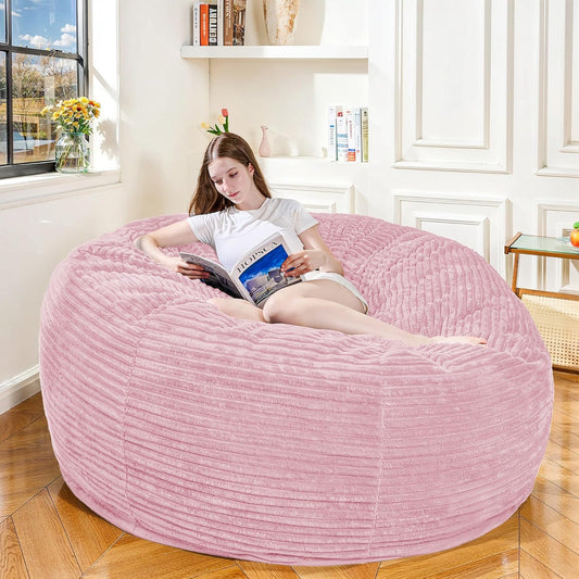 Large Bean Bag Chair, 6FT Giant Beanbag Chairs with Memory Foam Filled, Bean Bag Chairs for Adults