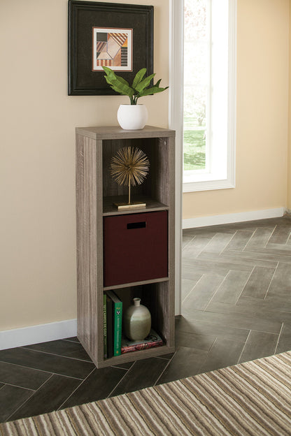 ClosetMaid 3 Cube Storage Shelf Organizer Bookshelf with Back Panel, Easy Assembly, Wood, Weathered