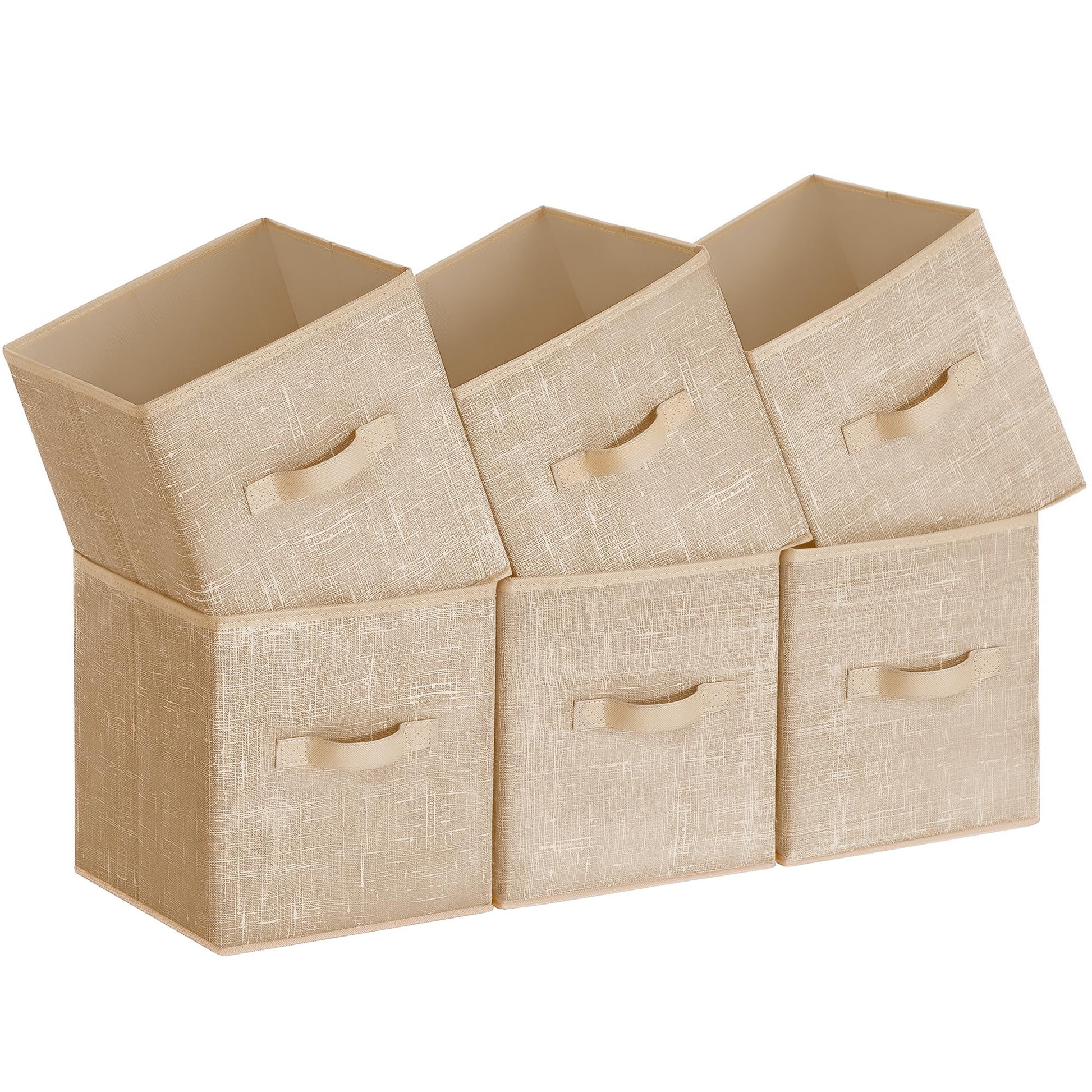 SONGMICS Storage Cubes, Set of 6, 11-Inch Foldable Closet Organizers