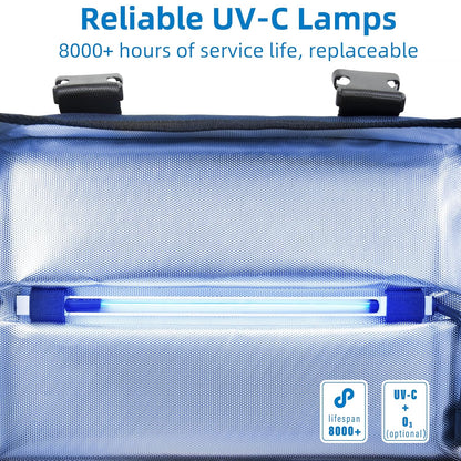 UV Sanitizer Box, 12L Portable Sanitizing and Cleaning Machine with 3-Level Timer, Foldable UV Cleaner Box for Toys, Mask, Towel, Key， Baby Bottle, Etc. Ozone Free UV Cleaning Box ﻿