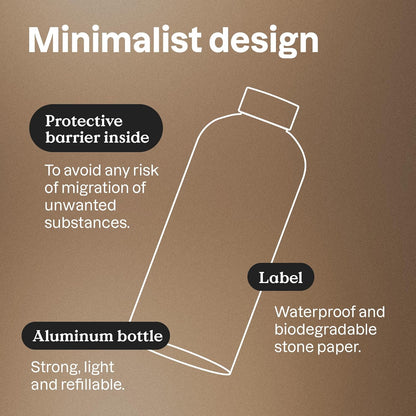 ATTITUDE Fabric Softener with Essential Oils, Vegan, Plant and Mineral-Based Ingredients, HE, Refillable Aluminum Bottle, 40 Loads, Geranium and Lemongrass, 33.8 Fl Oz