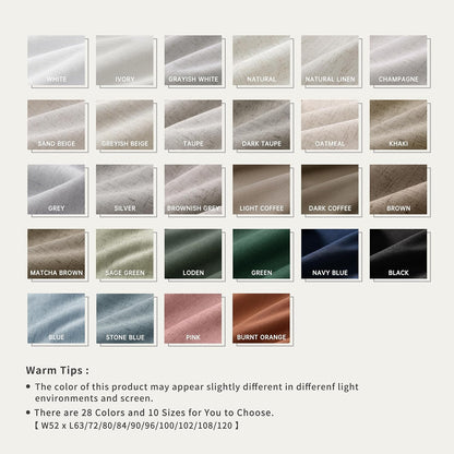 Brownish Grey Linen 100% Blackout Curtains for Bedroom 102 Inch Long 2 Panels Window Curtain Floor to Ceiling Length for Living Room Sliding Glass Door Back Tab Linen Room Darkening Drapes 52x102