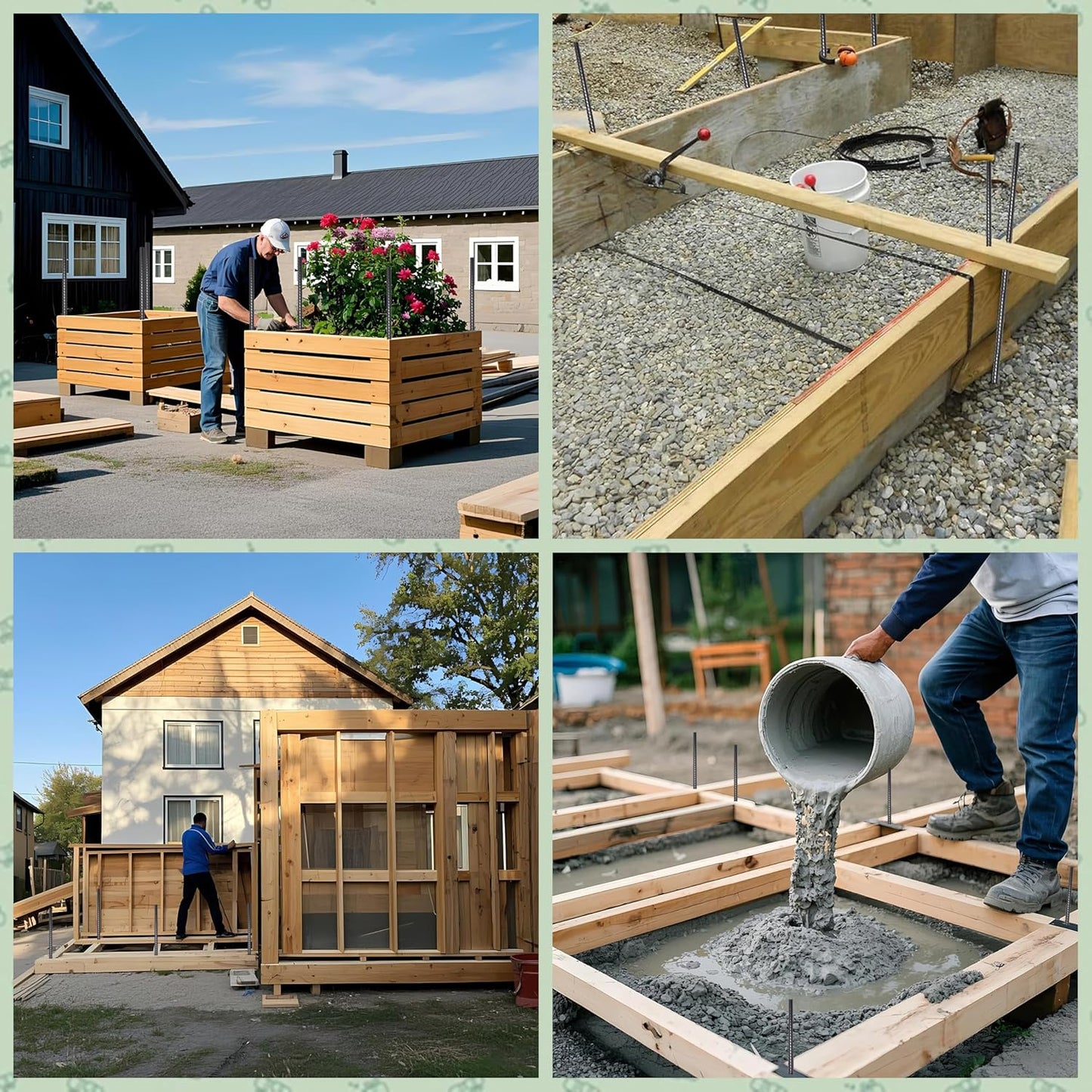 VVOKGO Rebar Stakes 16 Inches Ground Concrete Form Stakes (54pcs), Straight Metal Spikes Heavy Duty with Chisel Point End, 5/16" Diameter Steel Anchors for Fence, Concrete Timber, Garden Plants, Black