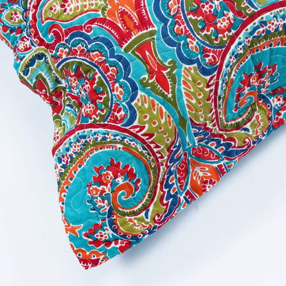 NEWLAKE European Gorgeous Floral Style Cotton Throw Pillow Covers (2 Pieces, 18X18 Inch)