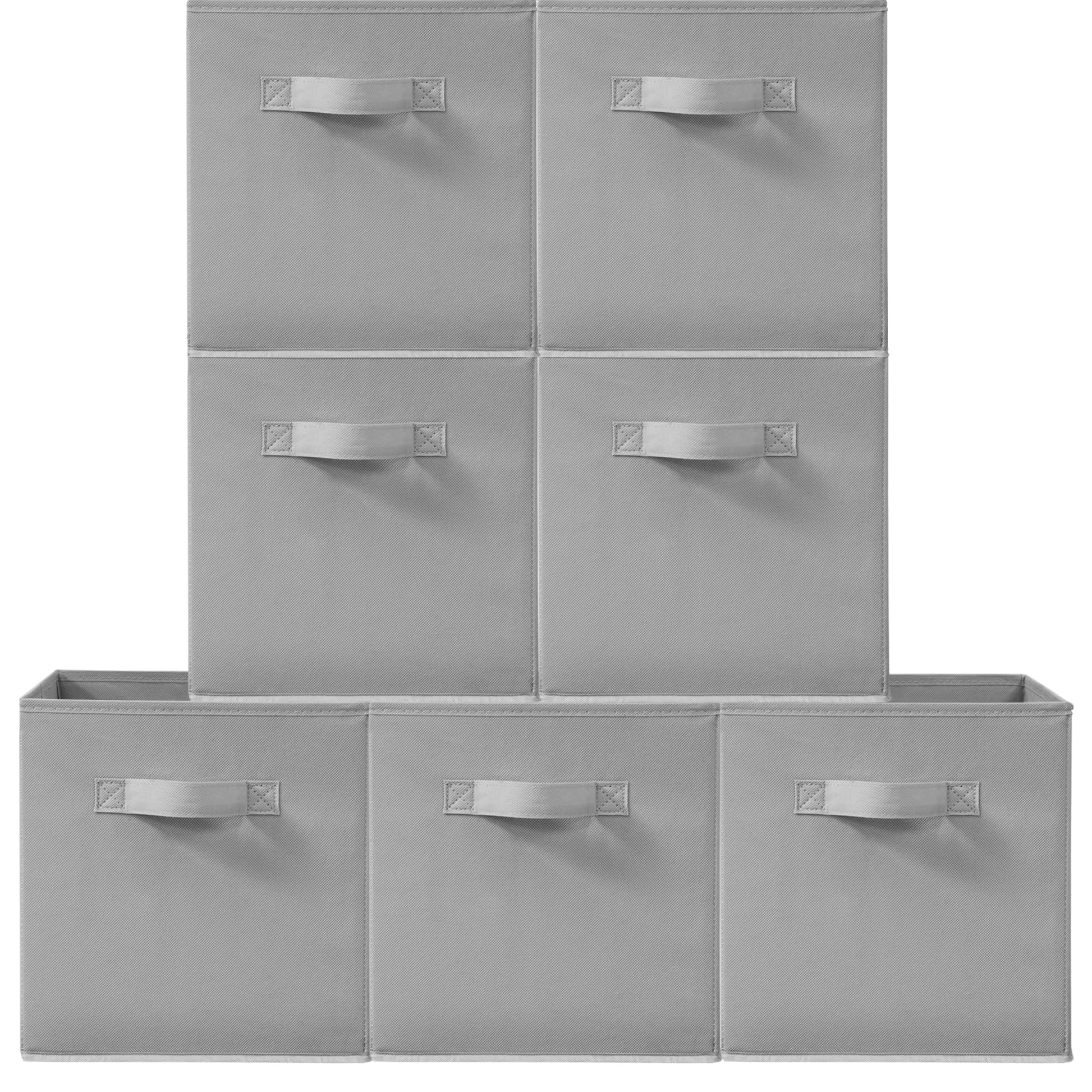 STORAGEIDEAS 11 Inch Fabric Storage Cubes, Sturdy Foldable Storage Bins, Heavy Duty Cube Organizer