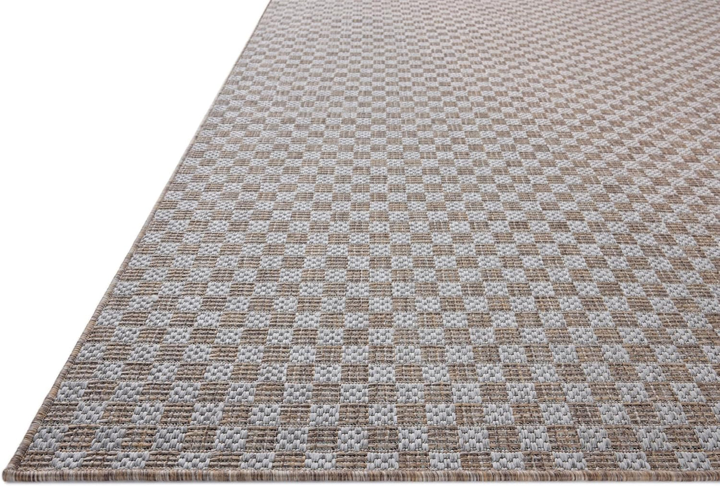Loloi Amber Lewis Topanga Collection TOP-02 Natural/Silver 6'-7" x 9'-4" Indoor/Outdoor Area Rug