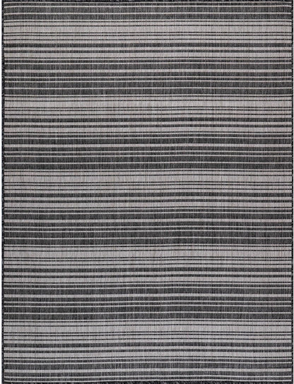 Stripe Outdoor Rug 6x9 Washable Outside Carpet for Indoor Patio Porch Waterproof Easy Cleaning Non Shedding Area Rugs Dark Gray 6 x 9