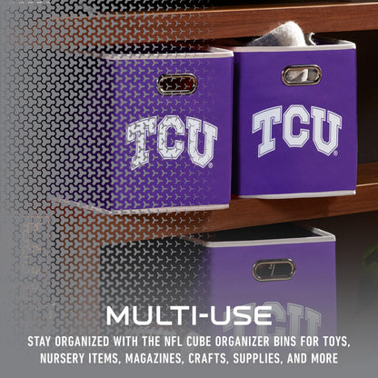 Franklin Sports NCAA Storage Bin - Cube Organizer - TCU