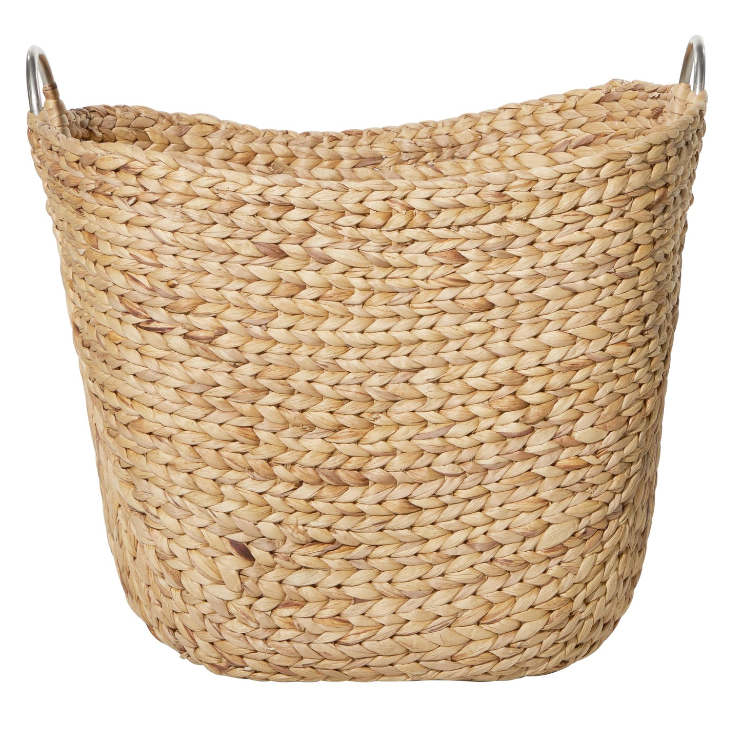 Deco 79 Seagrass Handmade Decorative and Functional Storage Basket Large Woven Basket Organizer