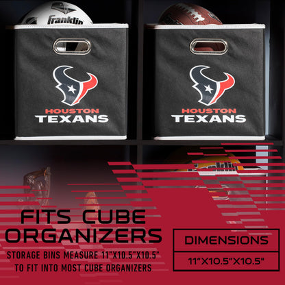 Franklin Sports NFL Houston Texans Collapsible Storage Bin