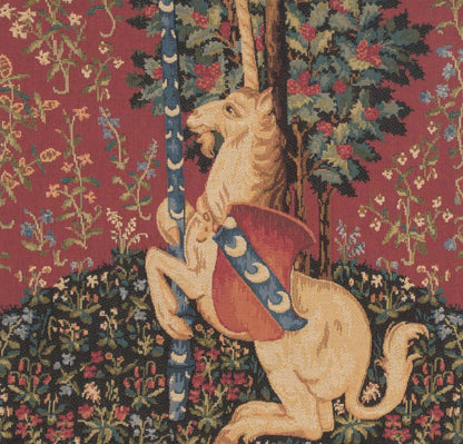 Charlotte Home Furnishings Decorative Pillow Covers for Couch 18X18 in Unicorn Throw Pillow Covers for Sofa Tapestry Square Pillow Cases for Bed Living Room Soft European Cotton Jacquard Woven