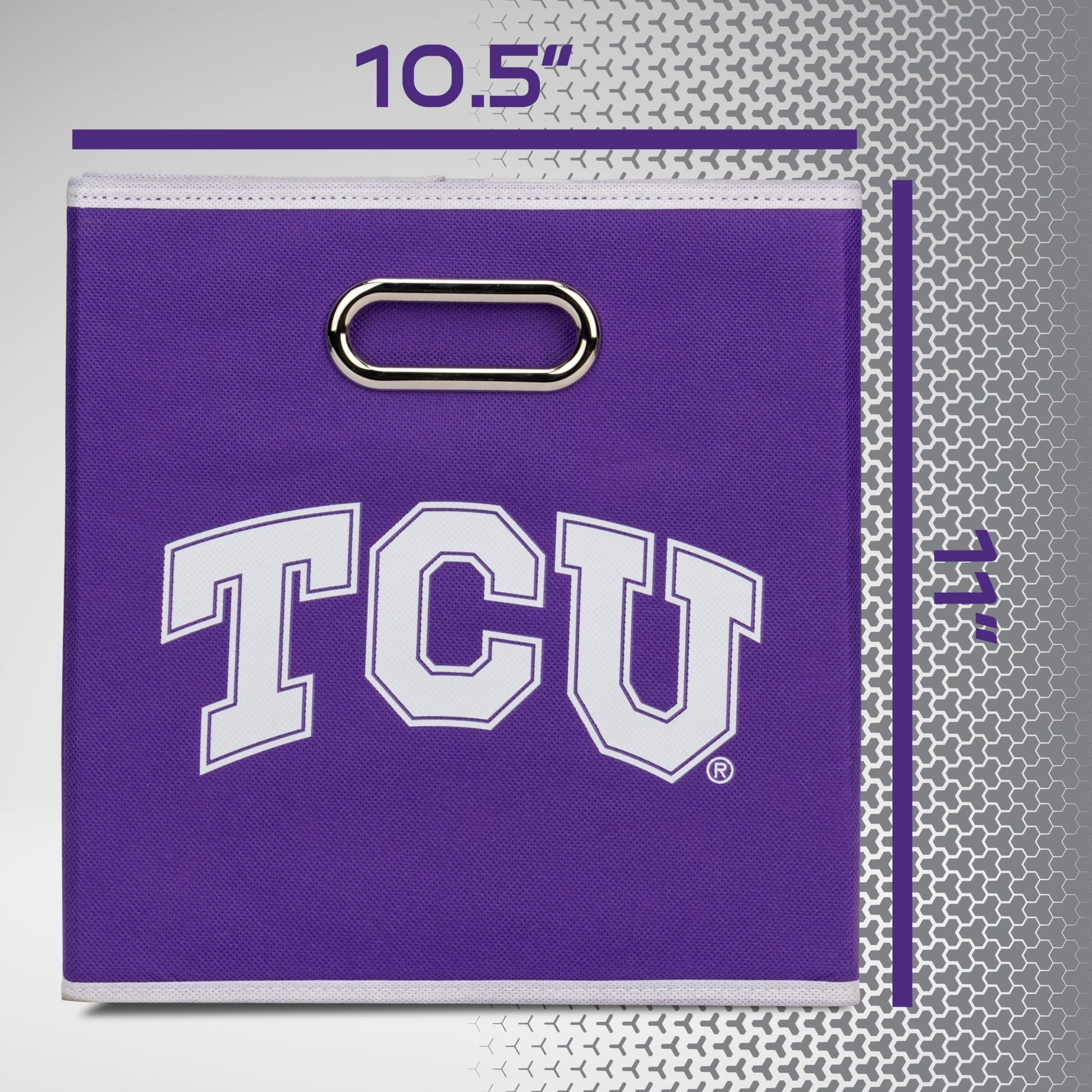 Franklin Sports NCAA Storage Bin - Cube Organizer - TCU