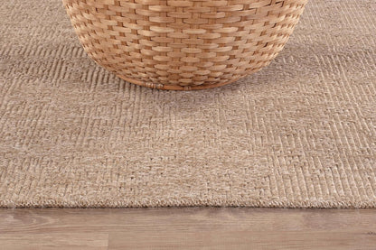 CAMILSON Easy Jute Rug 2x3, Indoor Outdoor Natural Color Fiber Area Rugs for Living Room and Kitchen Rug, Solid Boho Woven Design, Easy-Cleaning, Washable Outside Carpet Alfombras (2 x 3)