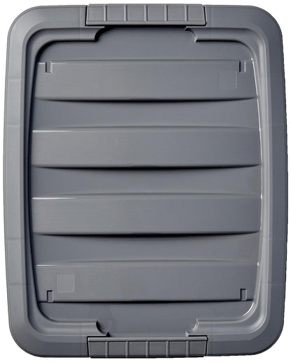 Amazon Basics Plastic Storage Containers with Secure Latching Lids, Stackable Organization Bins