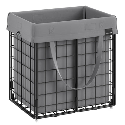 SONGMICS Laundry Hamper, 11 Gal. (50L) Laundry Basket, Collapsible Clothes Hamper, Removable and
