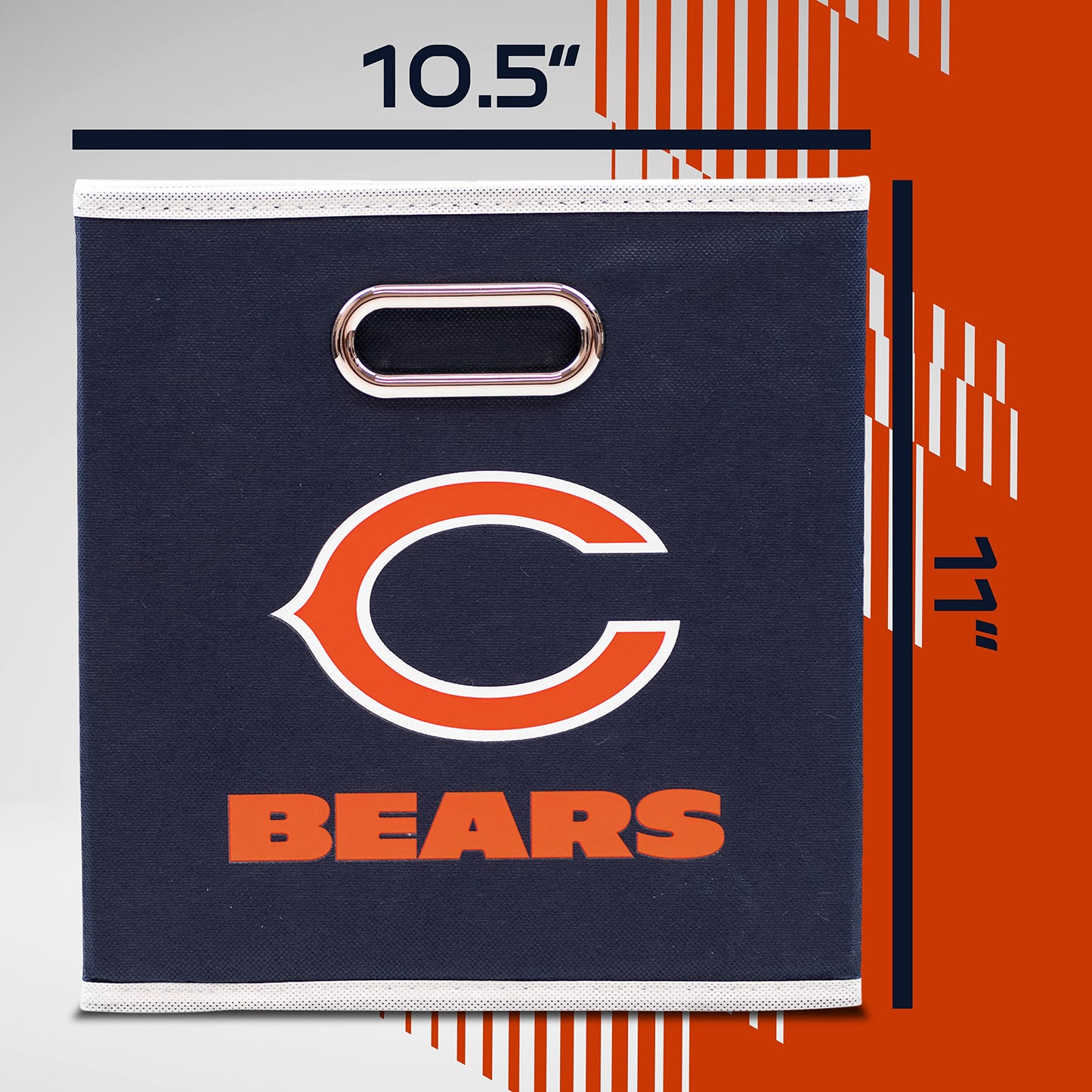 Franklin Sports NFL Chicago Bears Collapsible Storage Bin