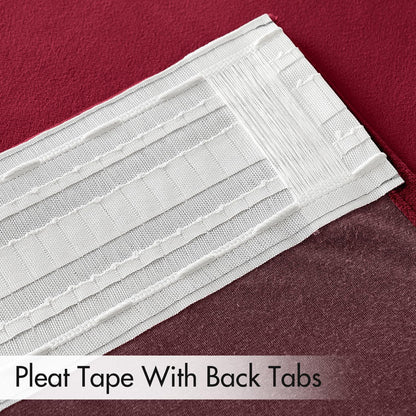 MIULEE Hot Pink Velvet Curtains 96 inches 2 Panels - Luxury Room Darkening Window Drapes for Bedroom Living Room Thermal Insulated Super Soft Blackout, Back Tab Rod Pocket Pinch Pleated, W52 x L96