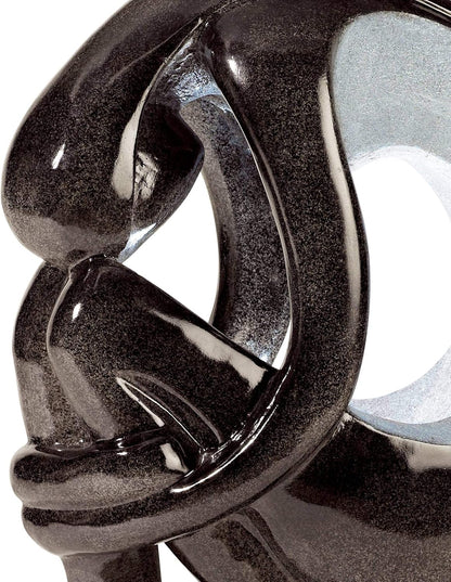 Graceful Form 43" High Large Modern Zen Indoor Outdoor Decor Resin Floor Fountain with Light LED Tall Standing Water Feature for Outside Garden Patio Yard Backyard Porch Deck - John Timberland