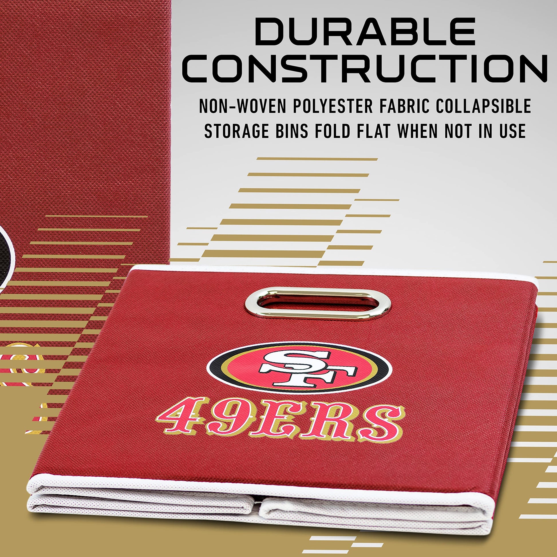 Franklin Sports NFL San Fracisco 49Ers Collapsible Storage Bin