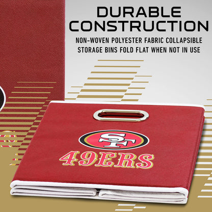 Franklin Sports NFL San Fracisco 49Ers Collapsible Storage Bin