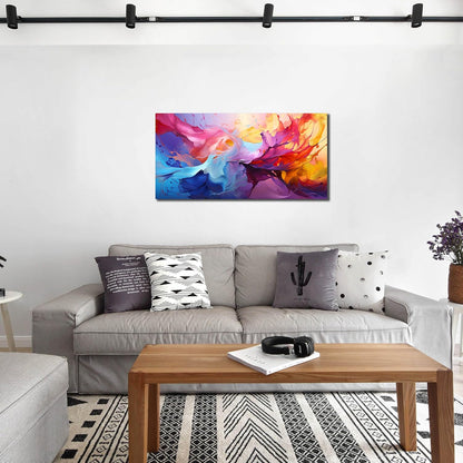 GUGIKA Abstract Wall Art for Living Room, Colorful Canvas Wall-Art for Bedroom, Print Paintings, Size 20x40 Inches