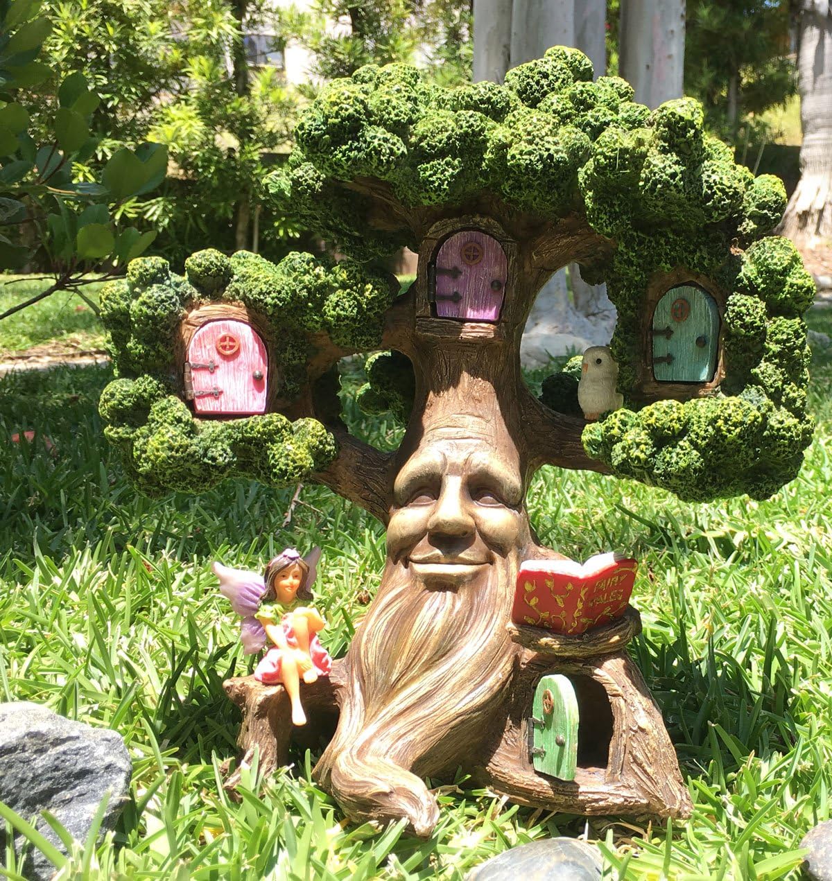 GlitZGlam Fairy Garden Enchanted Joshua's Miniature Tree (10.5 Inch Tall) for Fairies and Lawn Gnomes - A Garden Accessory