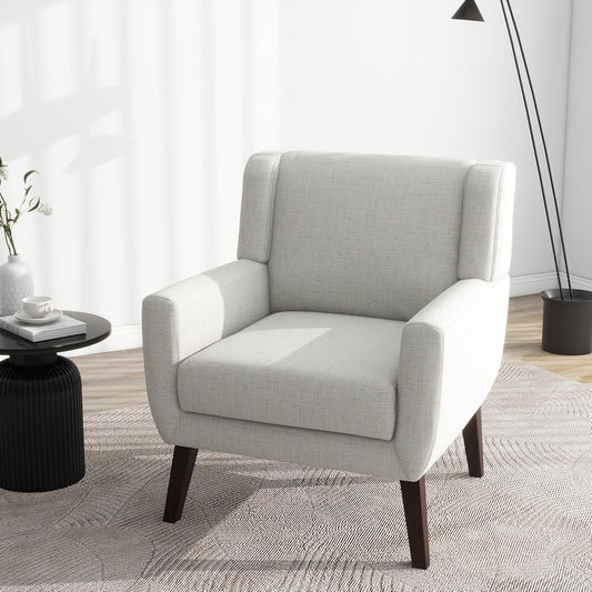 UIXE Accent Chair, Fabric Upholstered Armchair for Living Room, Comfy Arm Chair Single Sofa Bedroom
