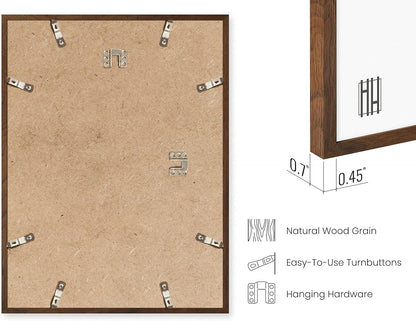 HAUS AND HUES Two 8x10, Two 11x14, Two 12x16 - Framed Walnut