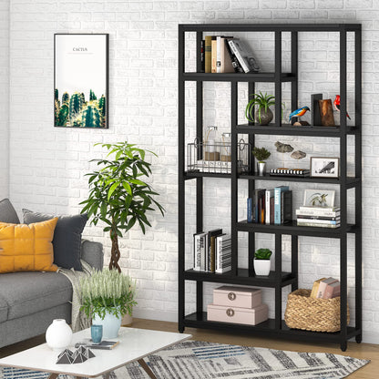 Tribesigns 79 Inch Bookshelf, 7-Tier Tall Bookcase with 10-Open Shelf