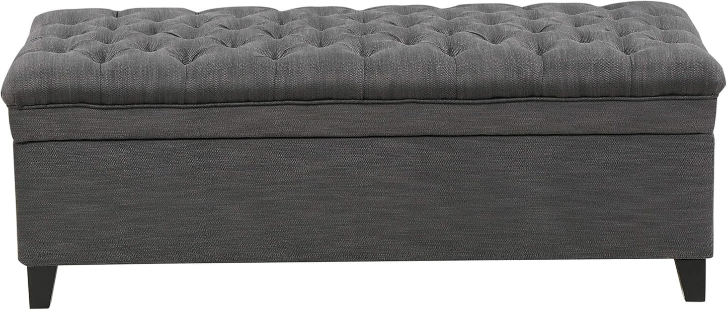 Christopher Knight Home Juliana Fabric Storage Ottoman, Gray