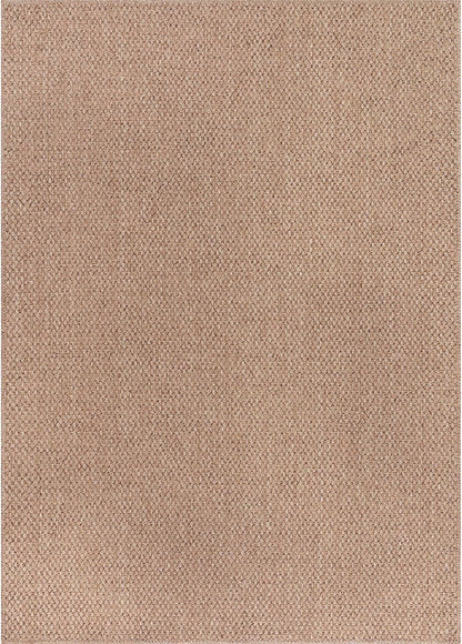 CAMILSON Easy Jute Rug 4x6, Indoor Outdoor Natural Color Farmhouse Area Rugs for Living Room Patio and Kitchen Rug, Solid Boho Woven Design, Easy-Cleaning, Washable Outside Carpet Alfombras (4 x 6)