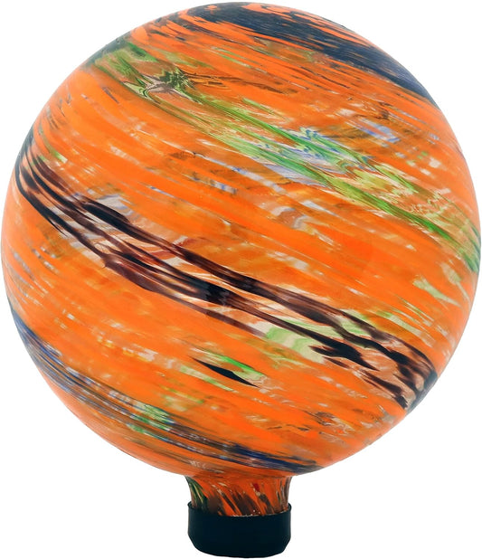 Sunnydaze 10-Inch Gazing Ball for Garden - Glass Gazing Globe for Outside - Garden Orb Yard Decor