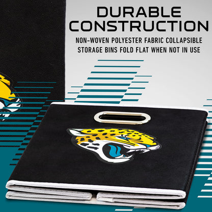 Franklin Sports NFL Jacksonville Jaguars Collapsible Storage Bin