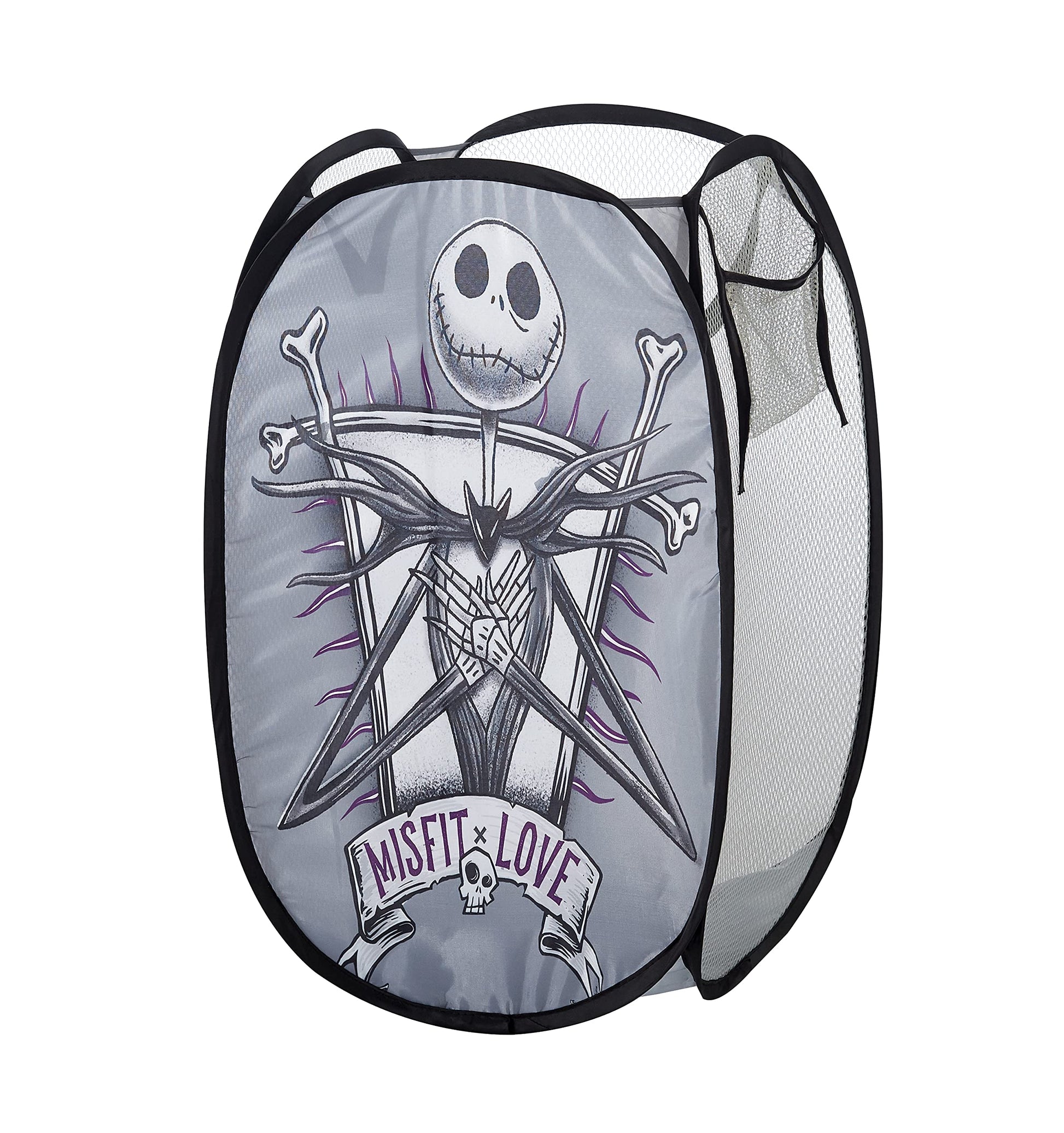 Idea Nuova Disney Nightmare Before Christmas Pop Up Laundry Storage Hamper with Durable Carry