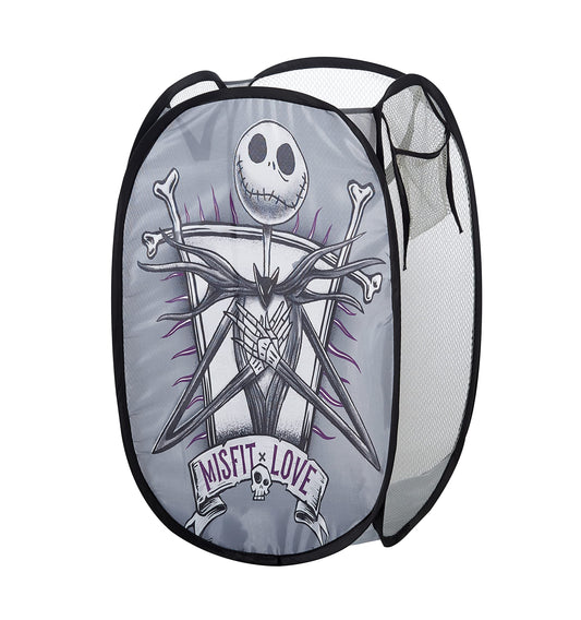 Idea Nuova Disney Nightmare Before Christmas Pop Up Laundry Storage Hamper with Durable Carry
