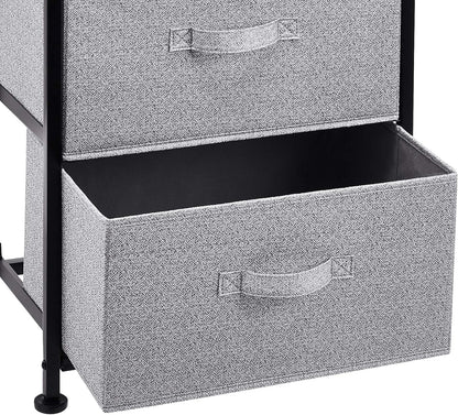 Amazon Basics Fabric 4-Drawer Storage Organizer Unit for Closet, Black