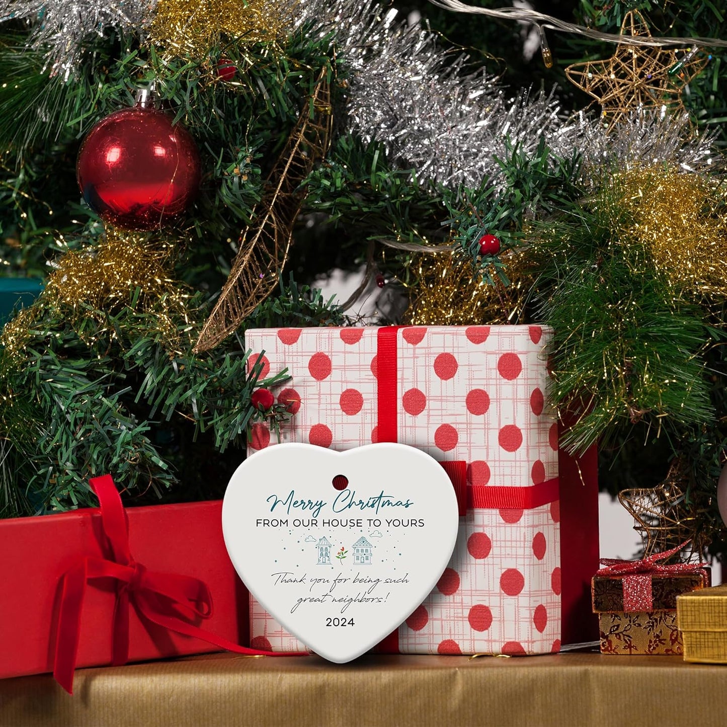 Friendship Gifts for Women, Best Friend, Funny, Work Besties, Sister, Friend Ornaments for Women, Ceramic Christmas Ornaments (Friend 2)