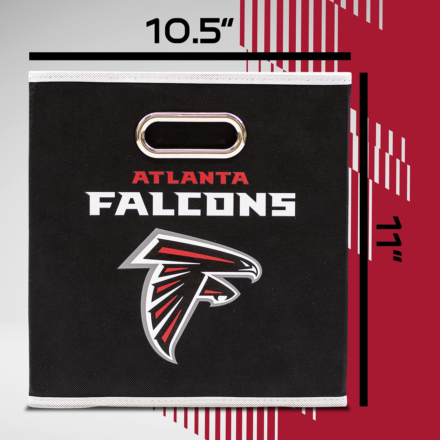Franklin Sports NFL Atlanta Falcons Collapsible Storage Bin
