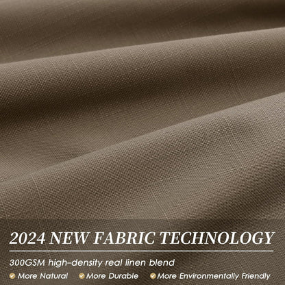 BOODII Blackout Curtains for Bedroom 80 Inch Length 2 Panels Set Room Darkening Linen Curtains Dark Brown Black Out Curtain Neutral Thermal Insulated Living Room Nursery Drapes Back Tab 52x80